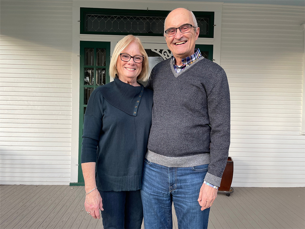 Gary Miller with his wife, Susan